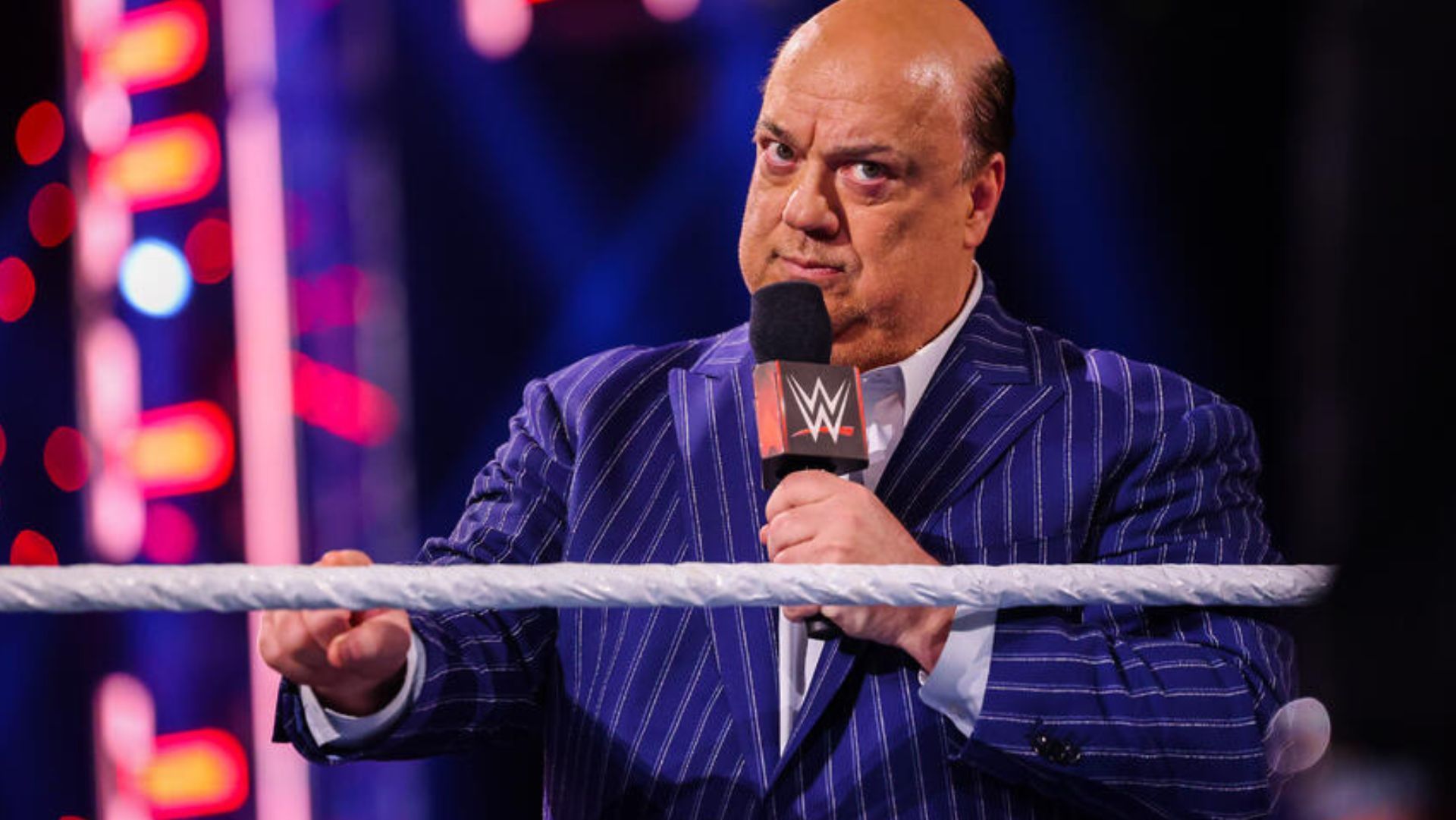 Paul Heyman was removed from The Bloodline by Solo Sikoa. [Image Source: WWE.com]