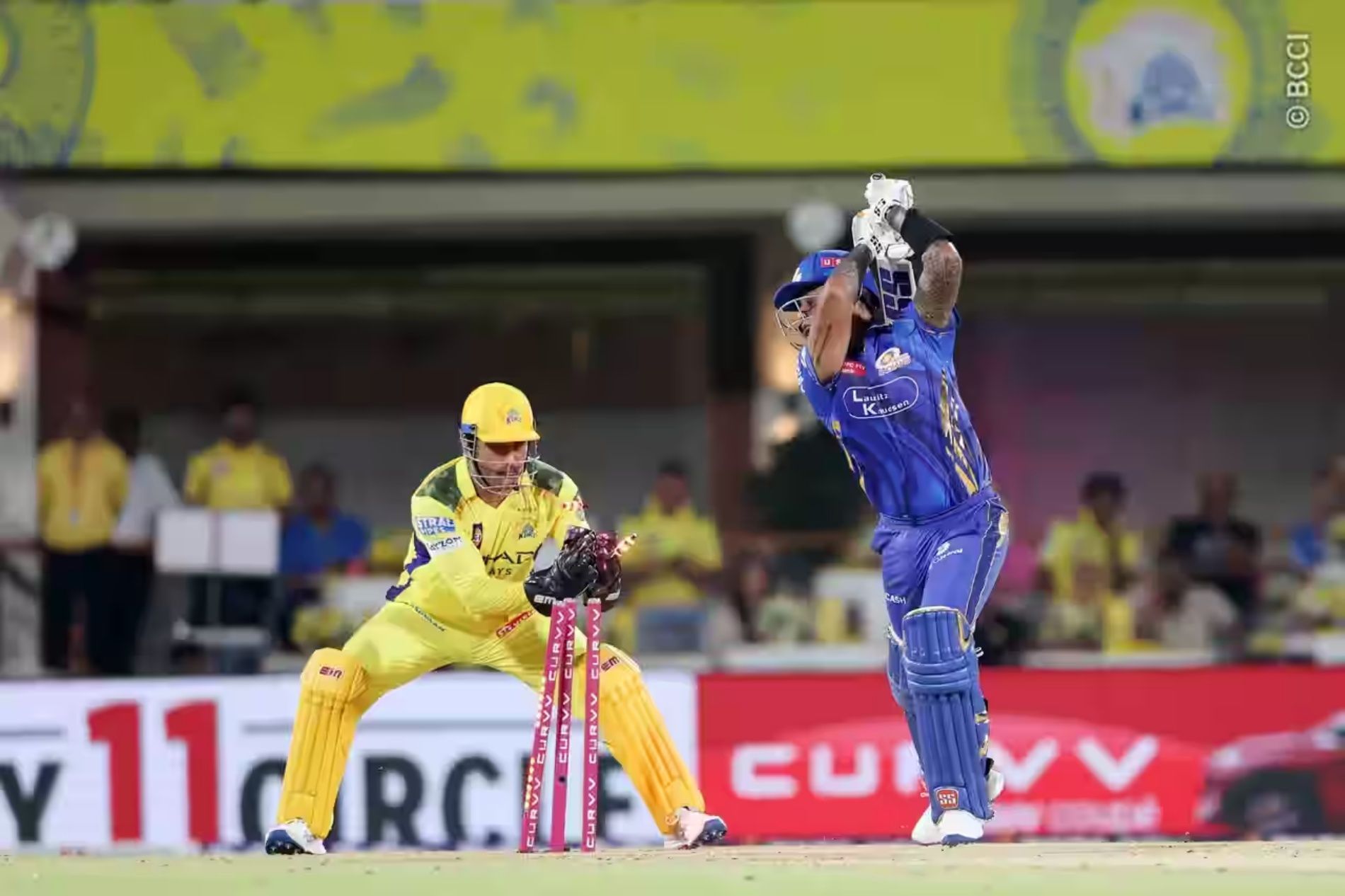 MS Dhoni Suryakumar Yadav stumping