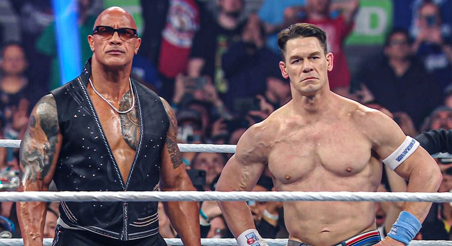 The Rock and John Cena! (Credits: WWE Twitter X)