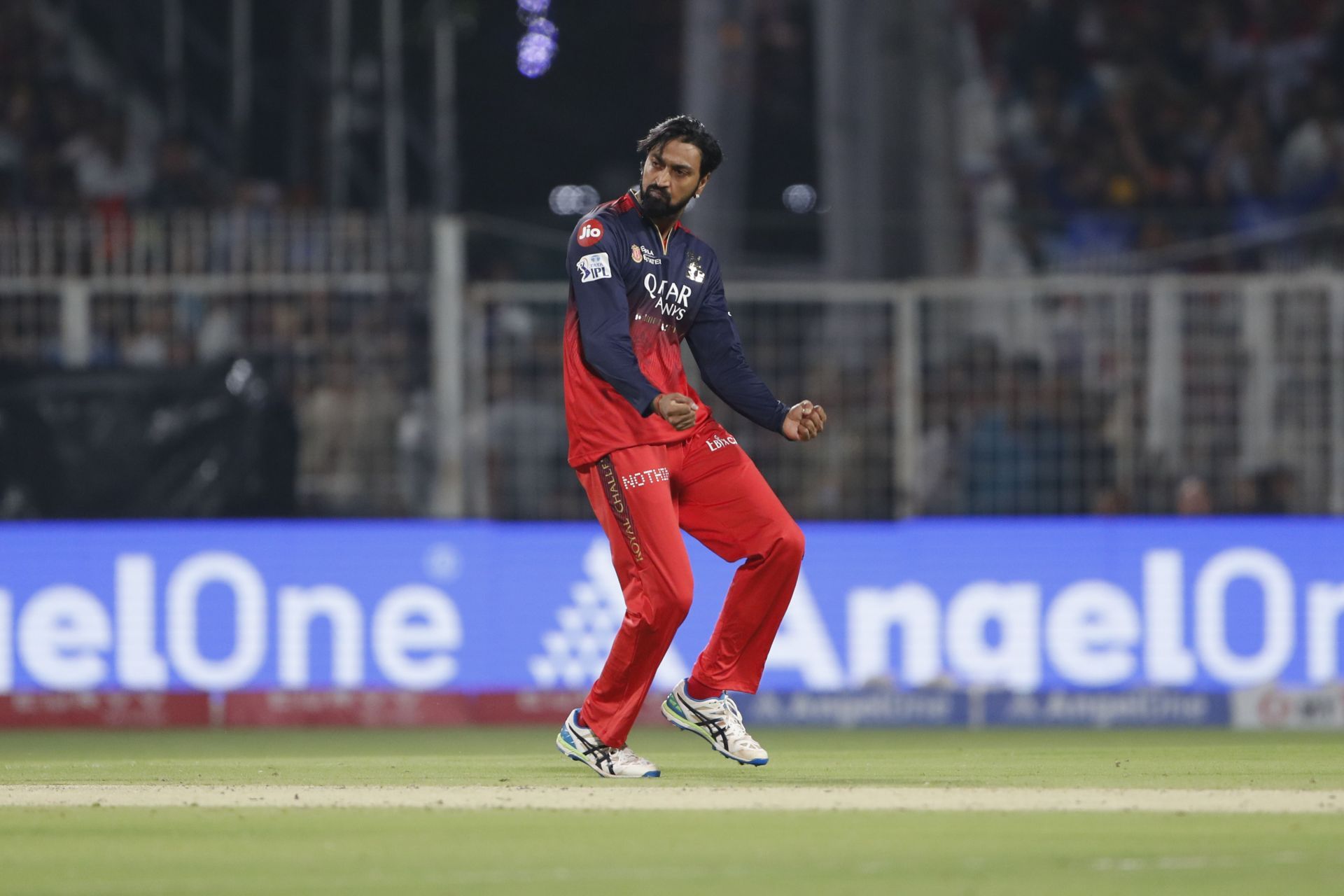 Krunal Pandya registered figures of 3/29 in four overs in RCB&#039;s IPL 2025 clash against KKR. [P/C: Getty]