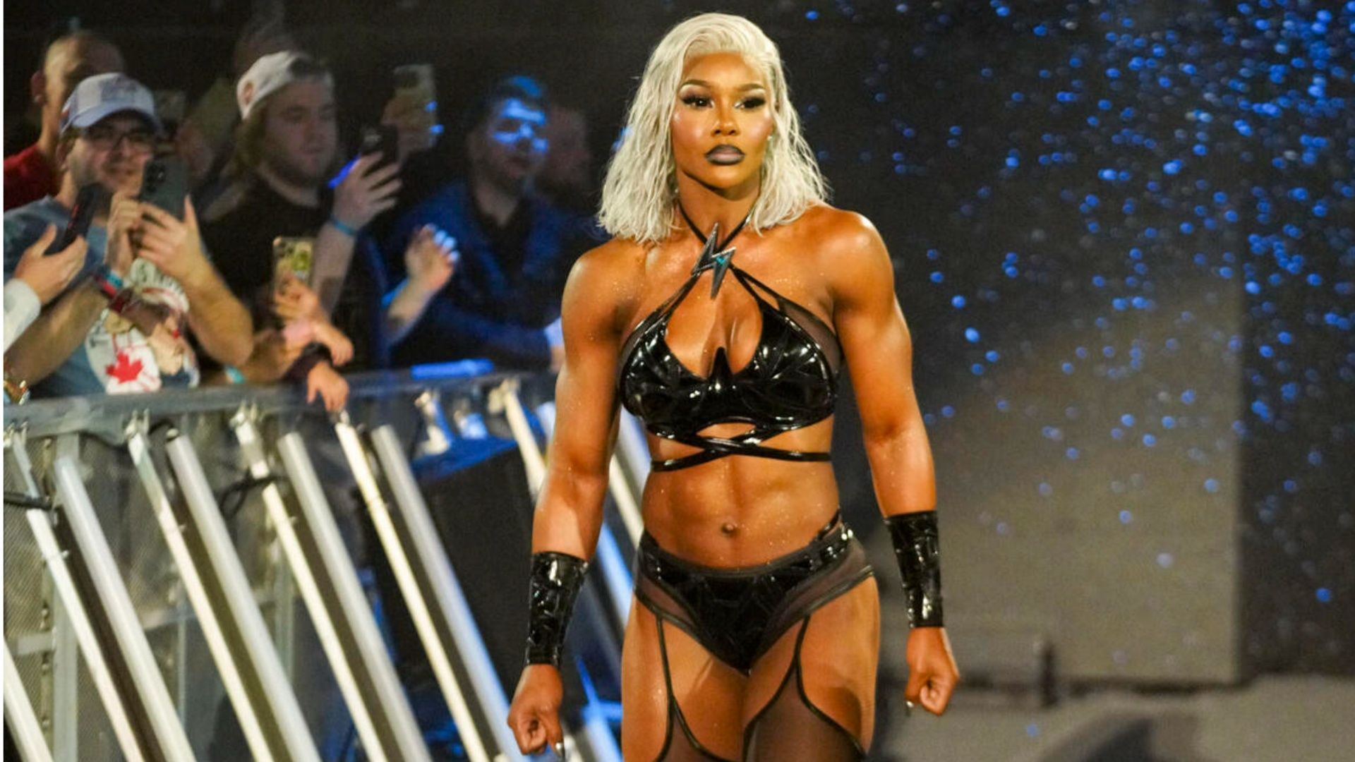 Jade Cargill as seen at Elimination Chamber (Image via WWE.com).