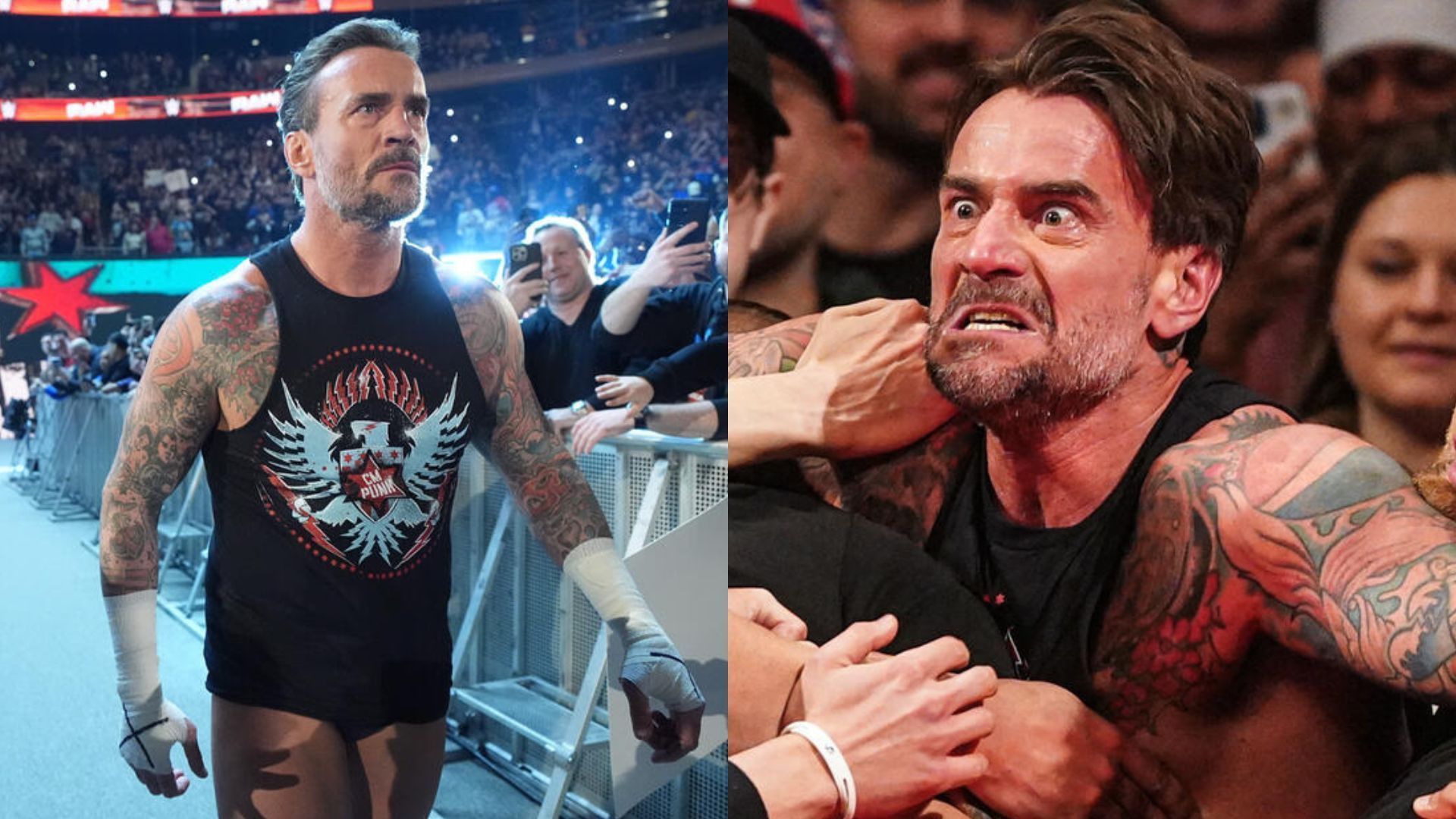 Punk was in action last night on RAW. [Image credits: WWE.com]