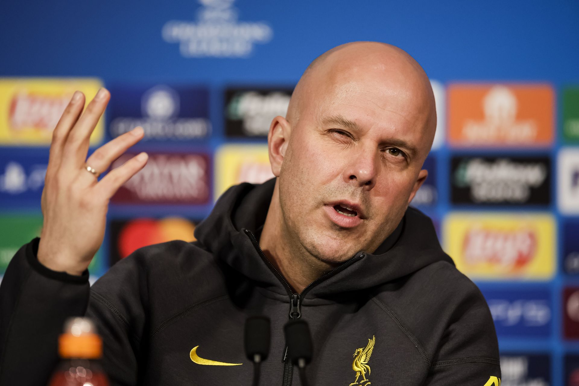 Liverpool FC Training Session And Press Conference - UEFA Champions League 2024/25 Round of 16 First Leg - Source: Getty