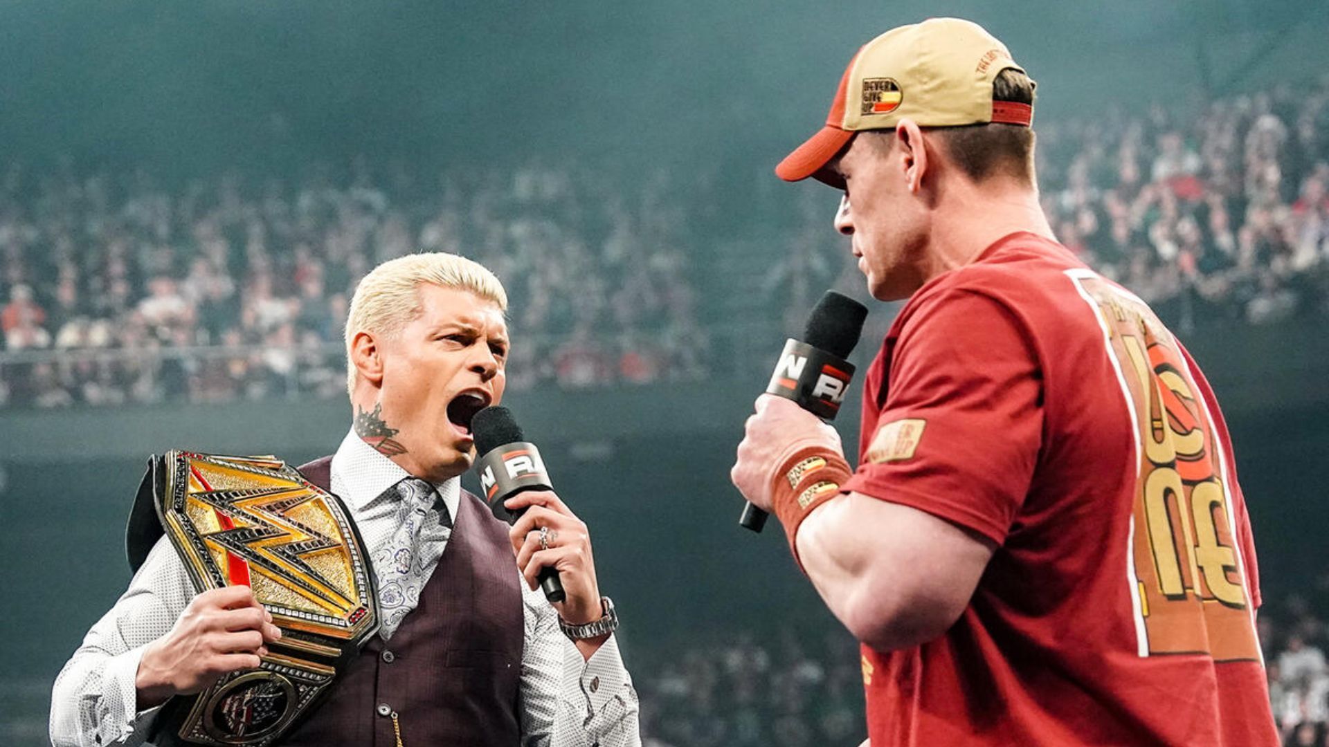 Cody Rhodes &amp; John Cena on RAW. [Photo from WWE.com]