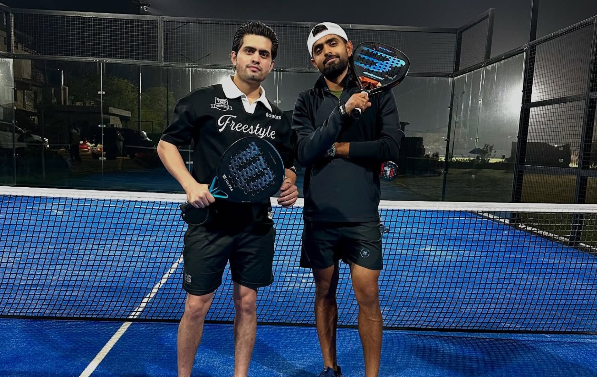 Babar Azam (right) with his brother Safeer Azam. (Pic: Instagram/safeerazam).