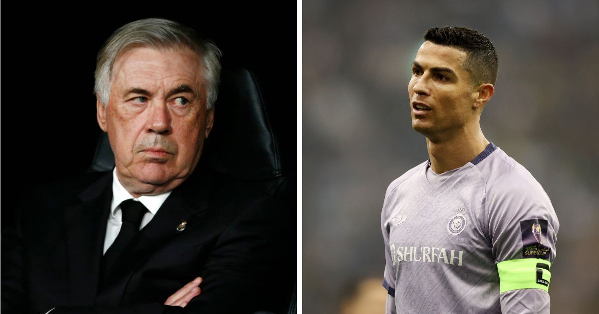 L to R: Carlo Ancelotti and Cristiano Ronaldo (All images sourced from Getty)