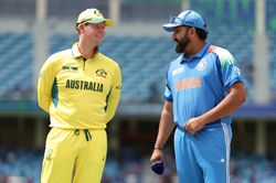 Rohit Sharma disturbed by insects during toss for IND vs AUS 2025 Champions Trophy semifinal [Watch]