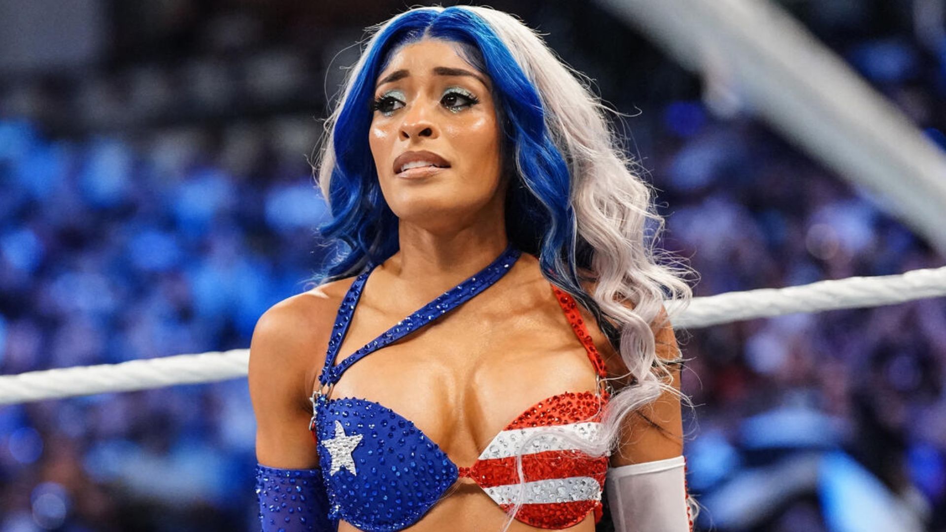 Zelina Vega at WWE Backlash 2023! [Image credit: WWE.com]