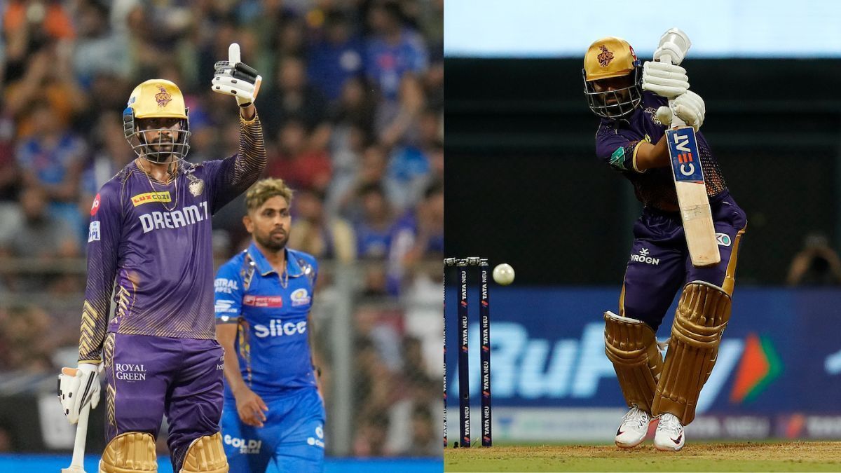 वेंकटेश अय्यर और अजिंक्य रहाणे (Photo Credit_X/@ipl)