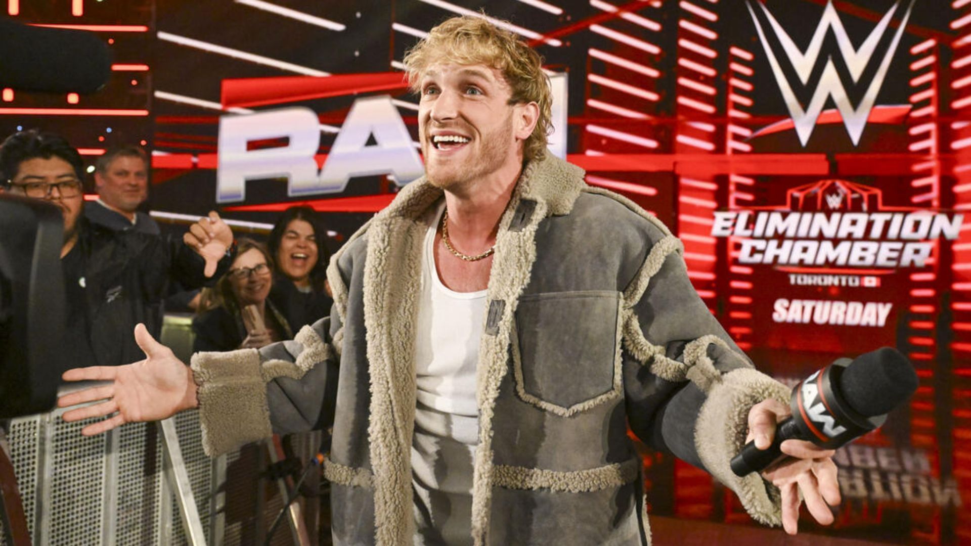 Logan Paul performs on RAW [WWE/Courtesy]