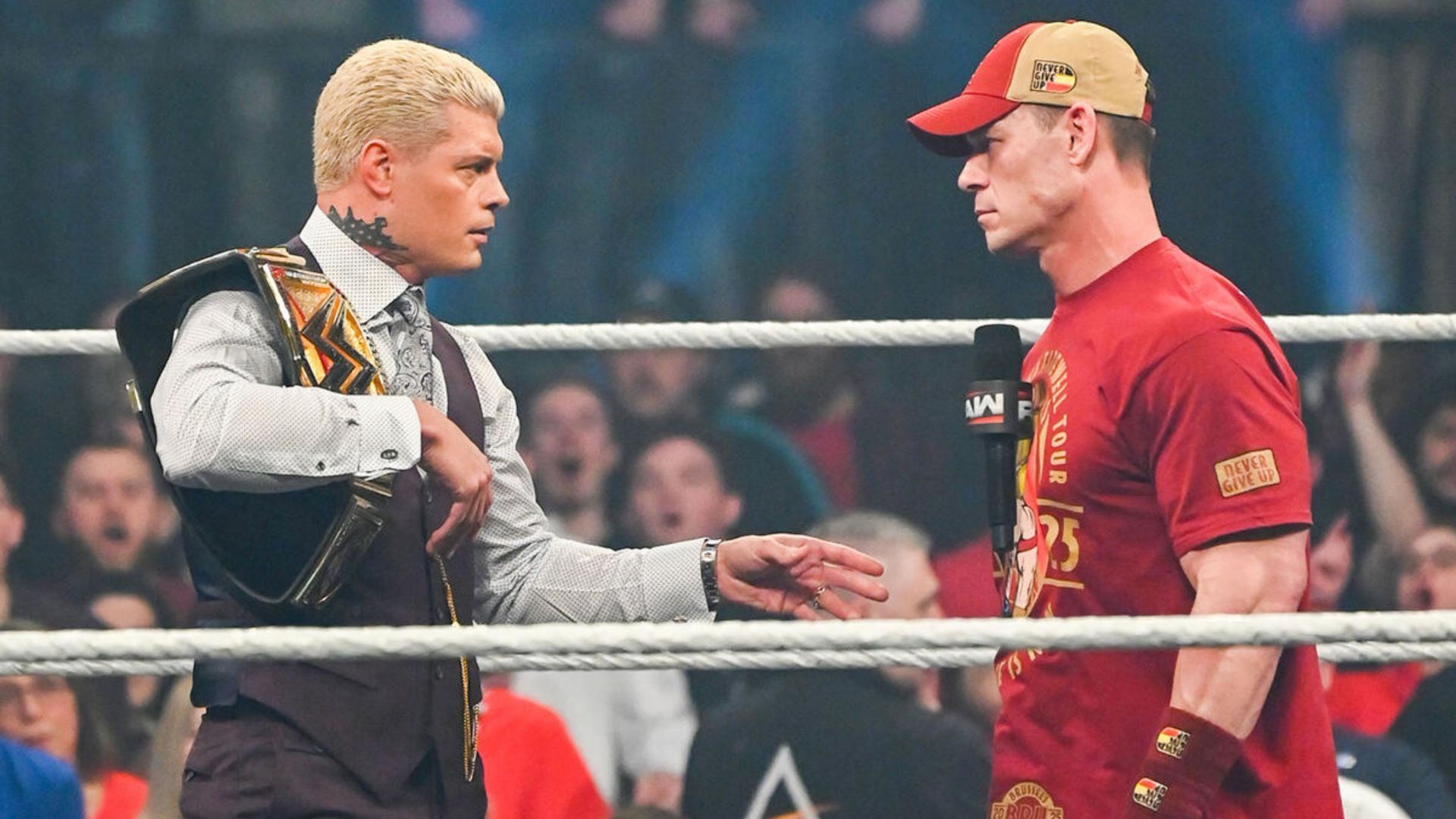 Cody Rhodes and John Cena face-to-face (Image credit: WWE.com)