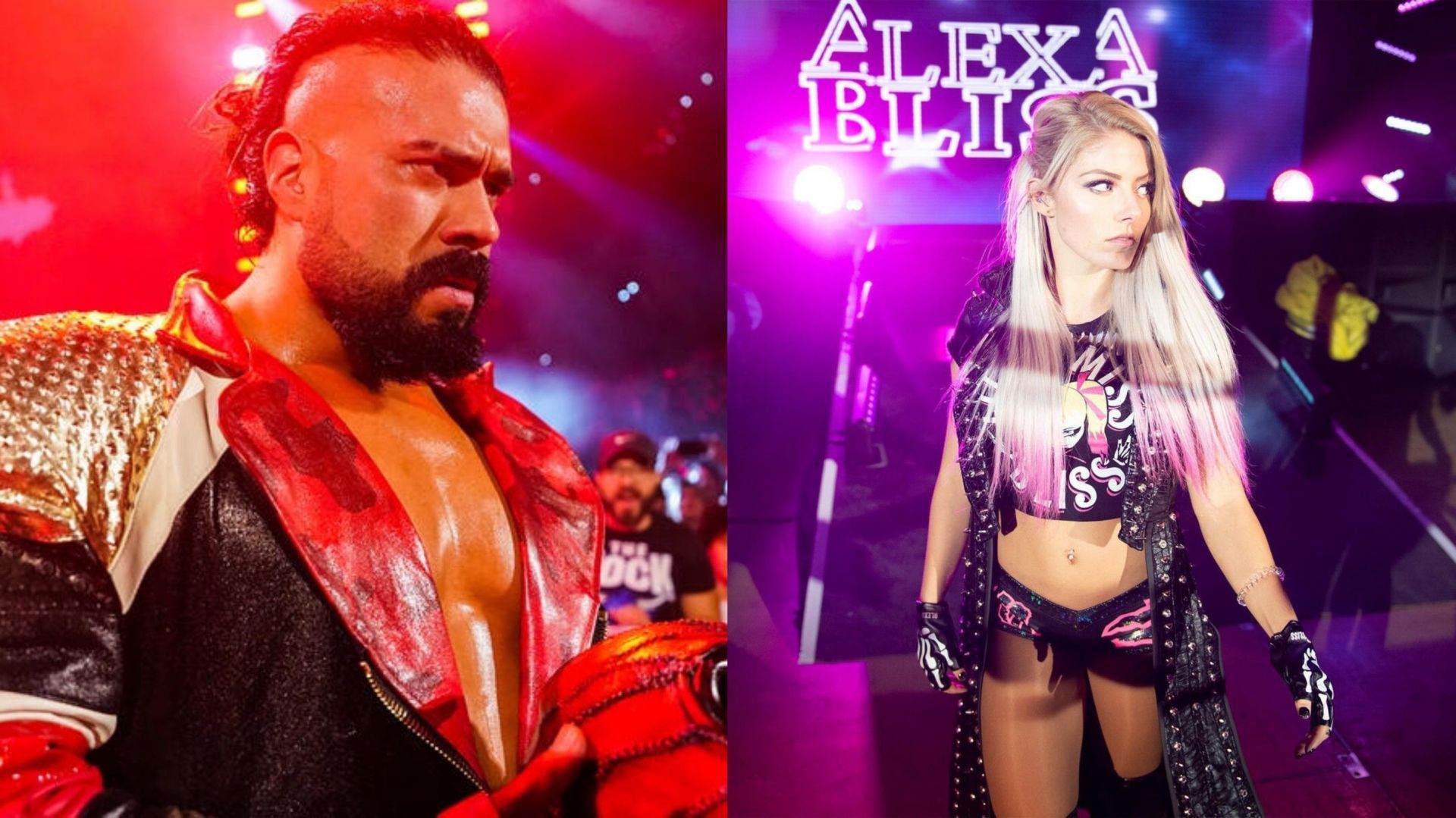 Andrade and Alexa Bliss! (Pics from WWE.com)