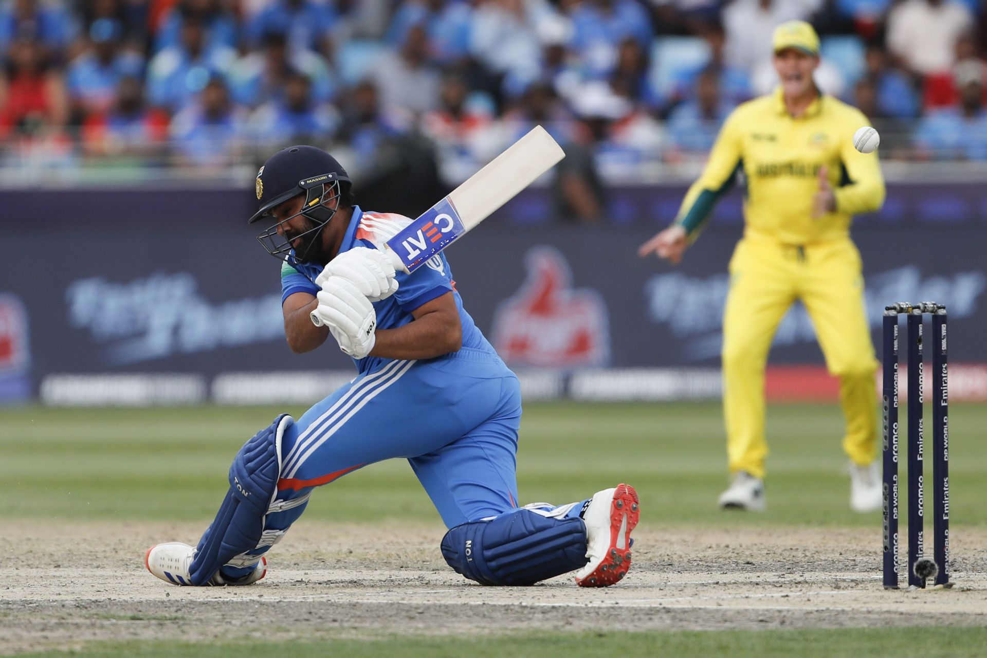 Rohit could not capitalize on his reprives in India&#039;s semifinal win over Australia [Credit: Getty]