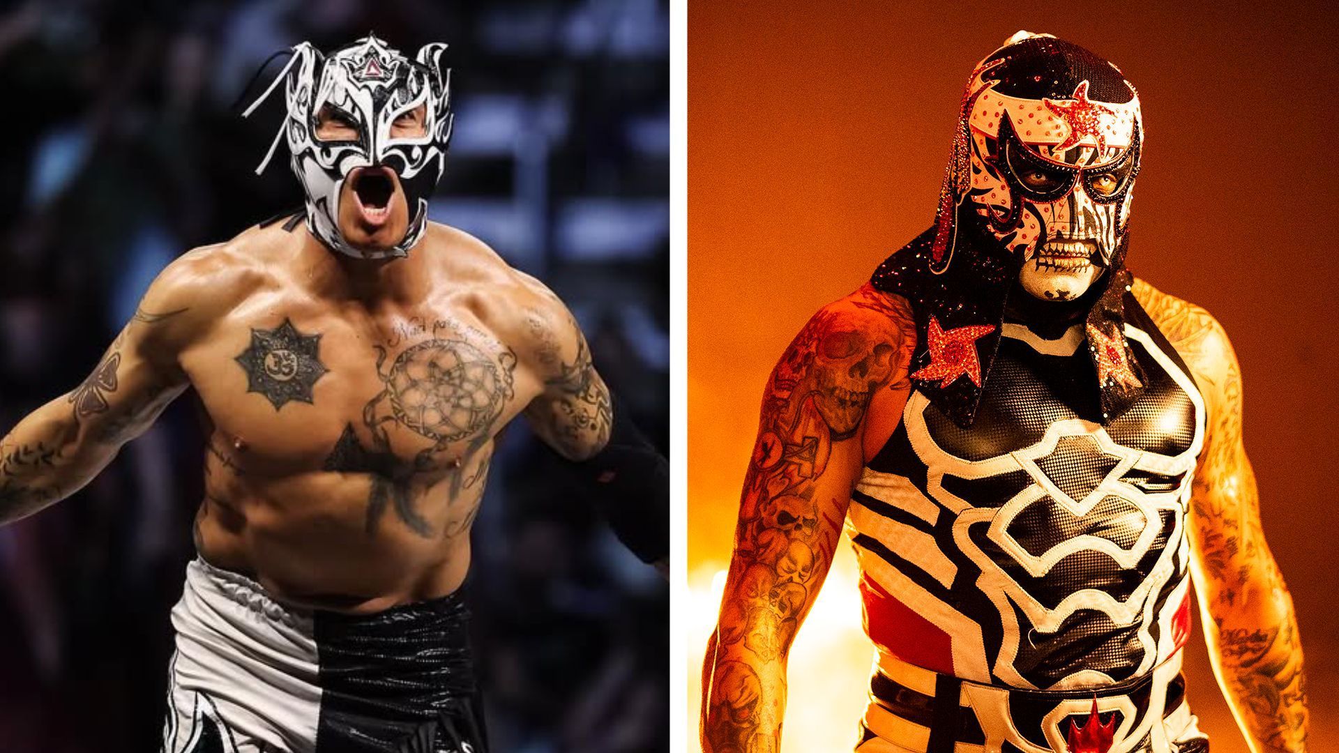 Fenix and Penta are seemingly being kept apart in WWE [Credit: WWE.com &amp; Fenix on Instagram]