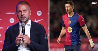 Hansi Flick makes stance clear when asked if Barcelona will prioritise Robert Lewandowski winning Golden Boot this season