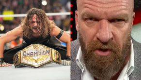 Triple H reacts after Shinsuke Nakamura drops WWE United States Championship on SmackDown