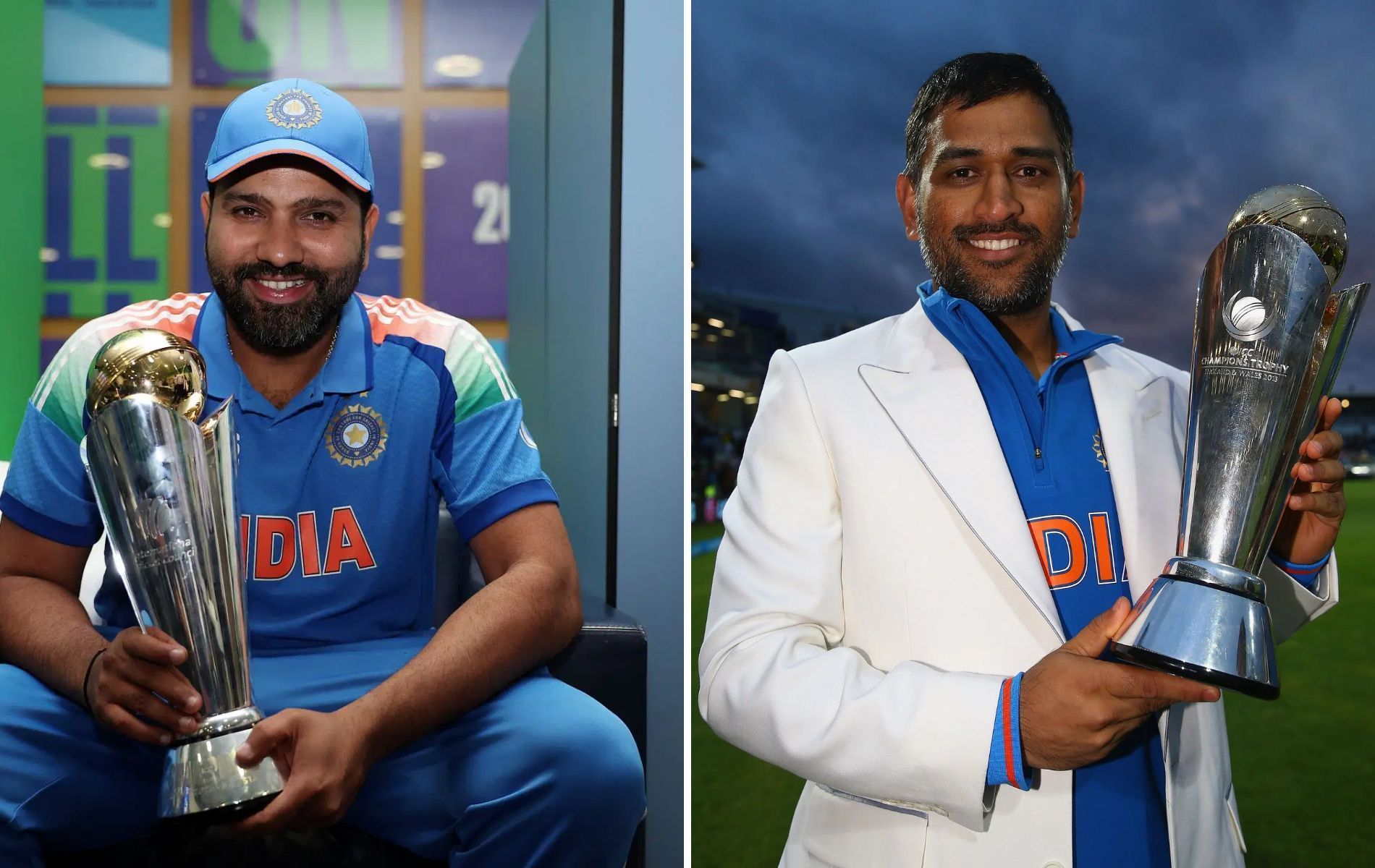 Rohit Sharma joined MS Dhoni as the only Indian captains with mutiple ICC titles [Credit: Getty]