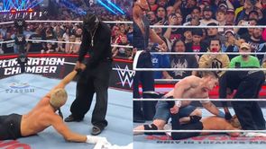 Unseen camera angle shows Travis Scott legitimately hit Cody Rhodes HARD at WWE Elimination Chamber