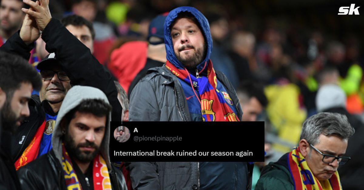 Barcelona fans react as star gets subbed out after picking up knock in country