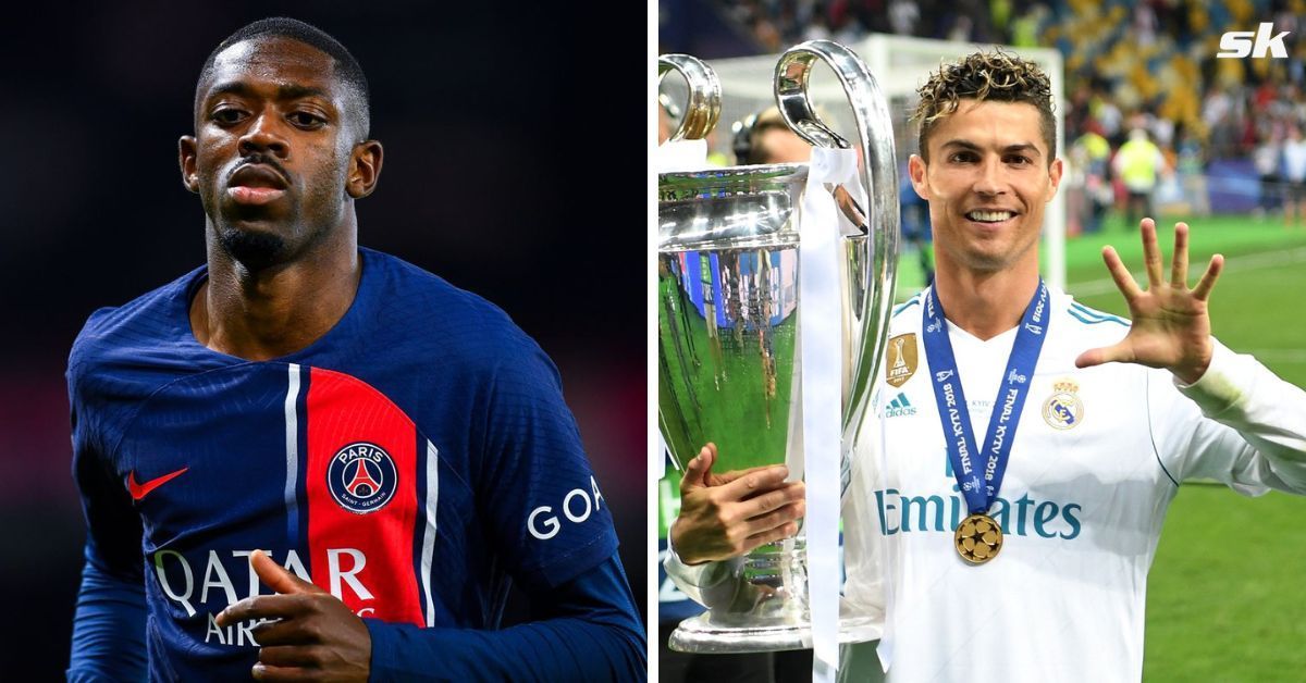 Ousmane Dembele (left) and Cristiano Ronaldo