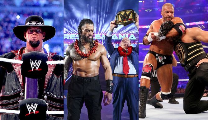 6 Hall of Famers जिन्हें Roman Reigns ने WWE WrestleMania में अब तक हराया है