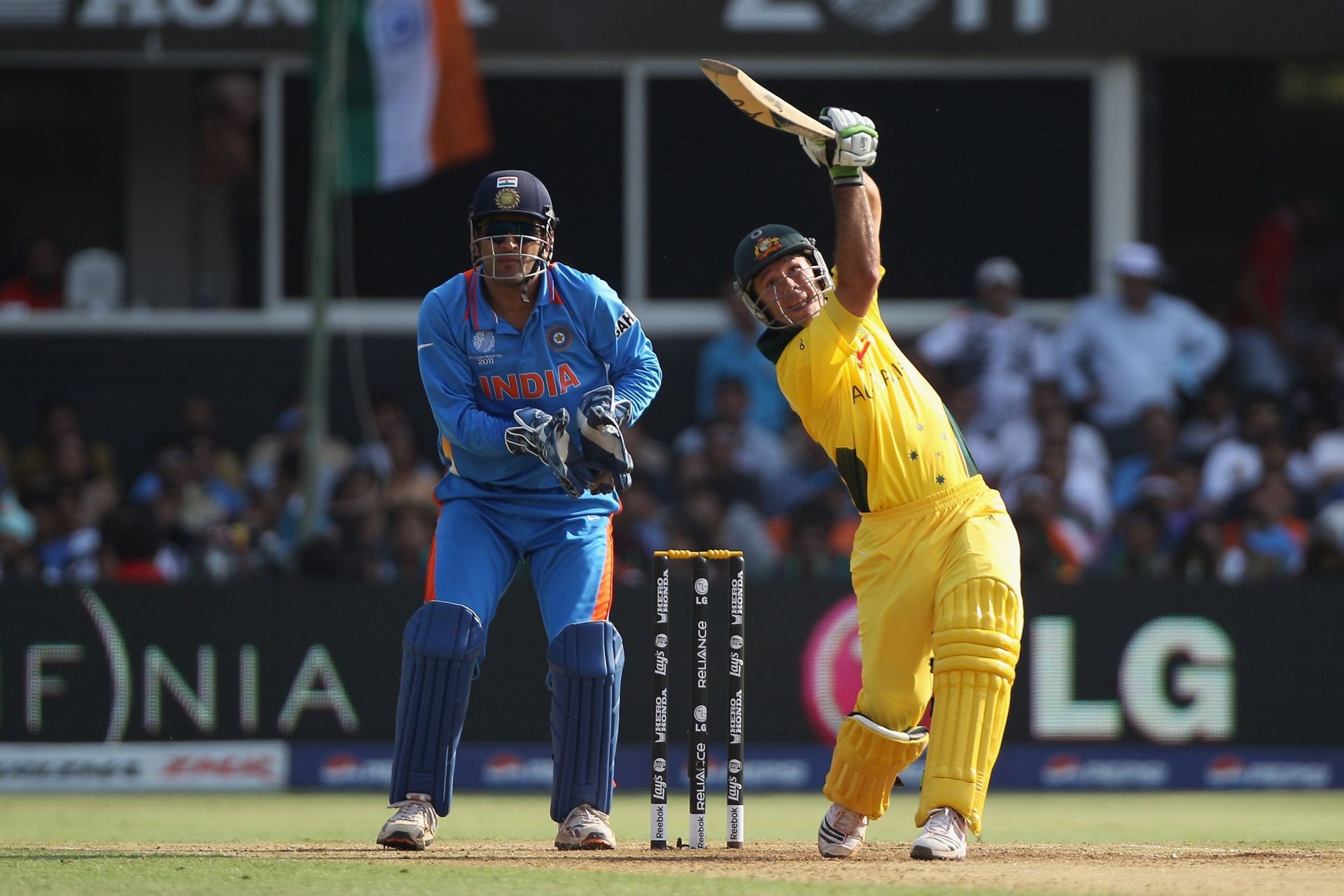 Australia v India - 2011 ICC World Cup Quarter-Final - Source: Getty