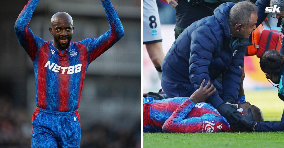 Jean-Philippe Mateta received a horror tackle from Milwall goalkeeper Liam Roberts 