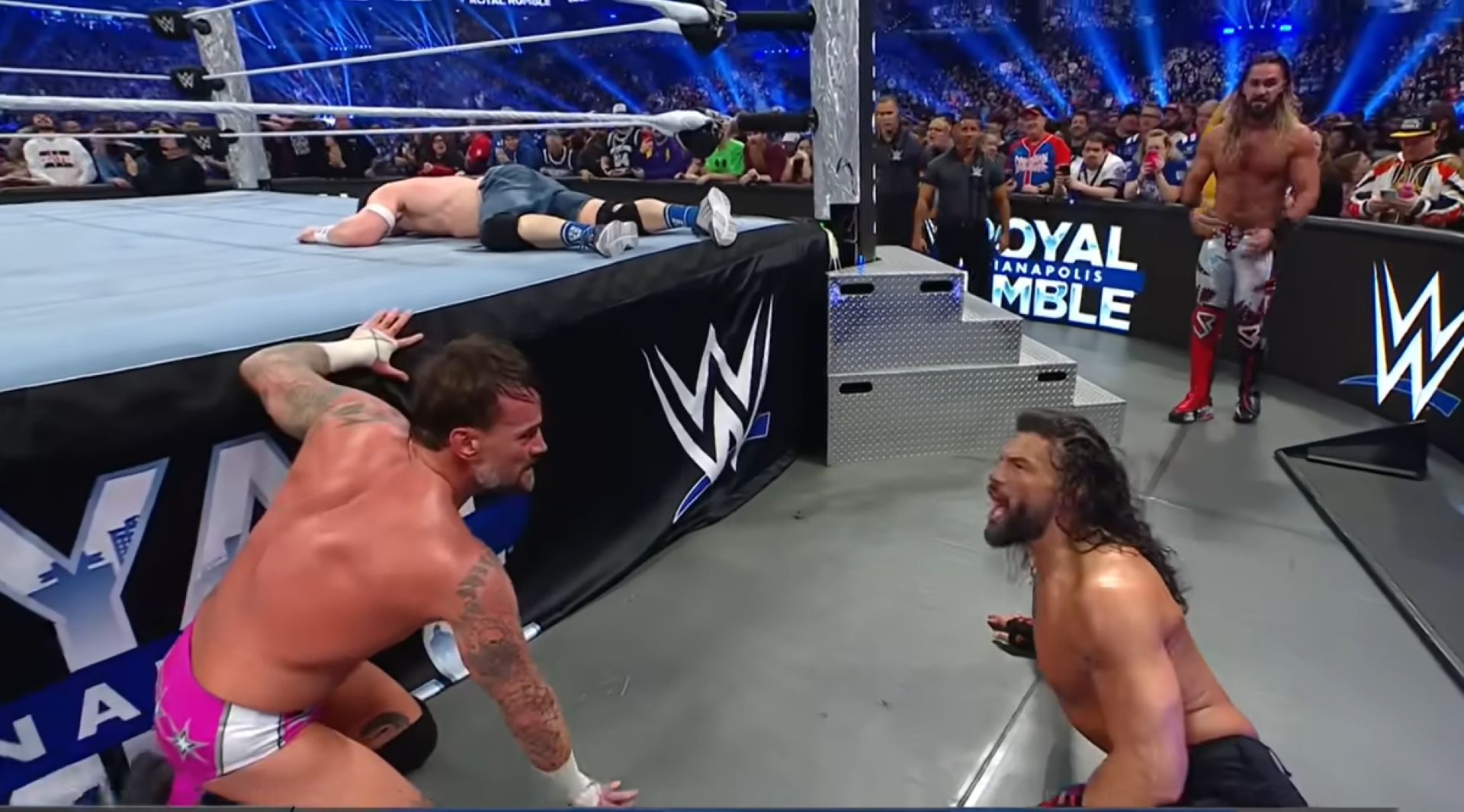 The actions from the Royal Rumble could factor into a one of the biggest matches in WrestleMania history. (Image Credit: WWE on YouTube).