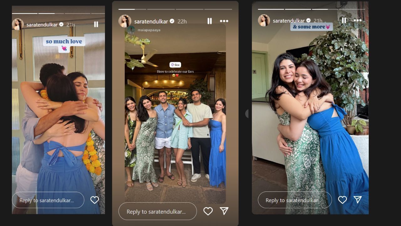 सारा तेंदुलकर ने शेयर की इंंस्टाग्राम स्टोरी (photo credit: instagram/saratendulkar)