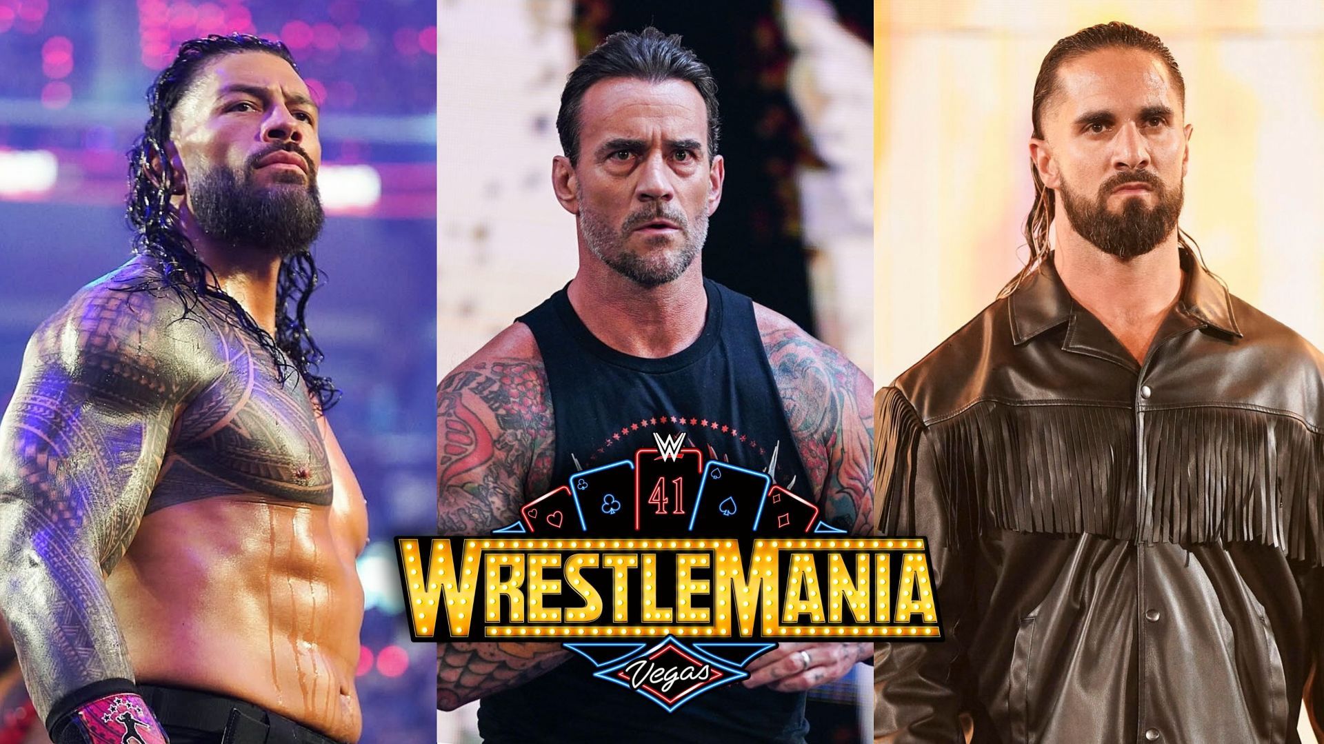 Roman Reigns, CM Punk, Seth Rollins