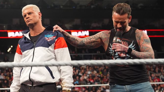 CM Punk fuels rumors after refusing Cody Rhodes' handshake before match