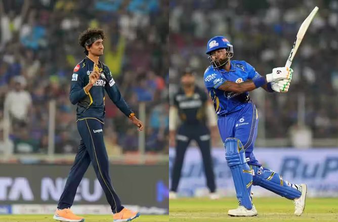 Hardik Pandya and R Sai Kishore exchange fiery stares during GT vs MI IPL 2025 clash [Watch]