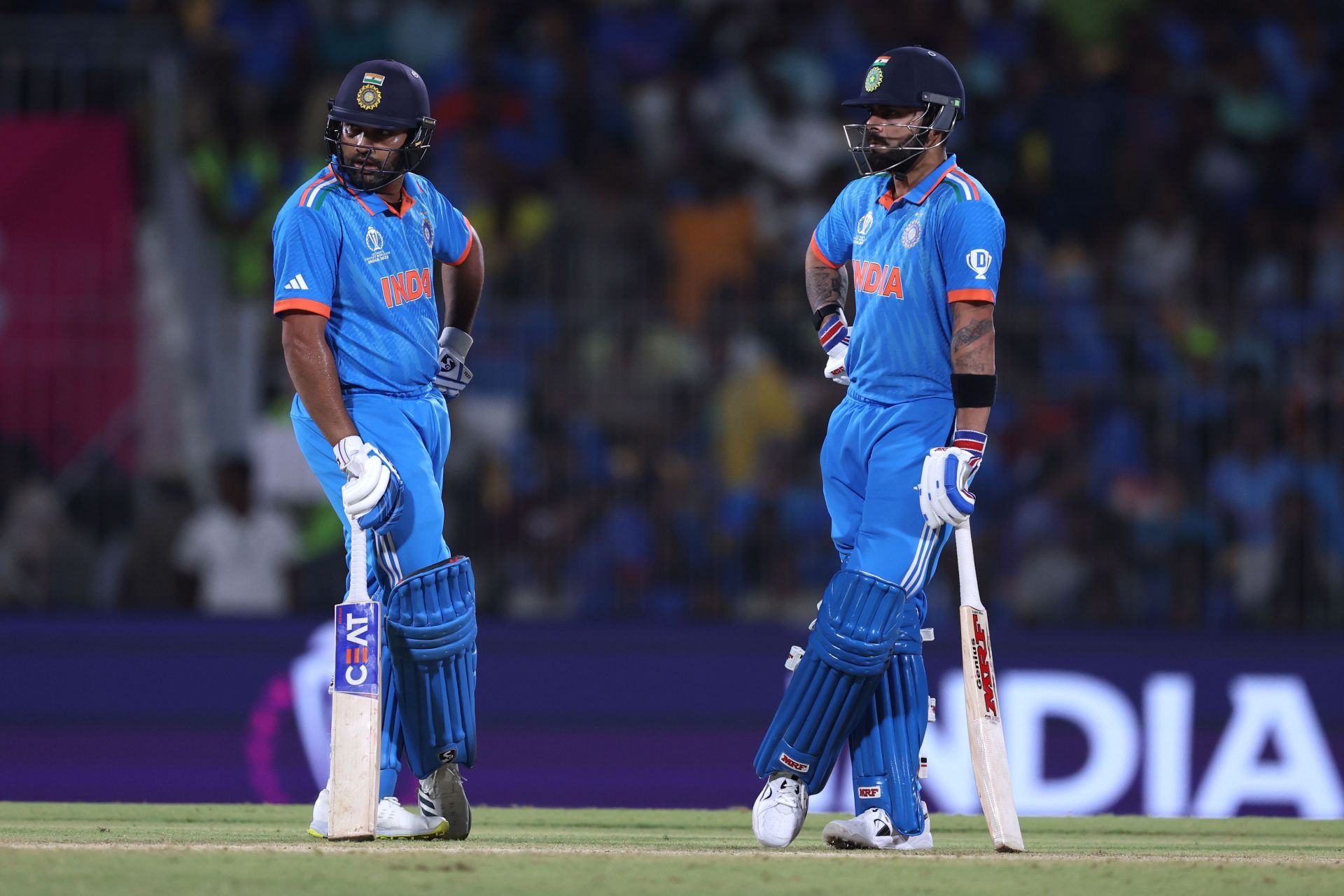 Rohit Sharma and Virat Kohli average 58.02 and 53.79 respectively in ODIs against Australia. [P/C: Getty]