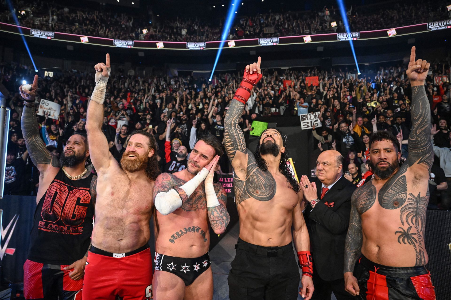 The victorious team at WWE Survivor Series: War Games - Source: Getty