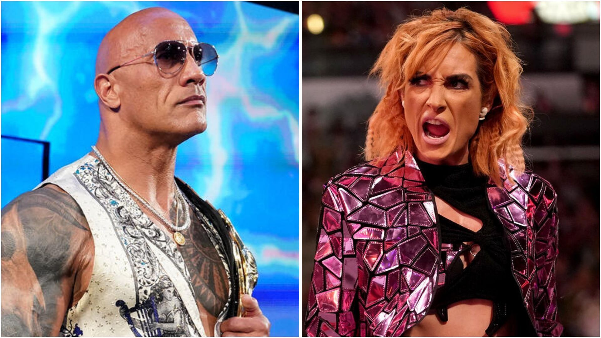 The Rock and Becky Lynch. (Photos: WWE.com)