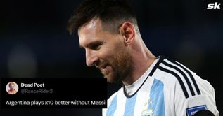 "Messi is holding this super team back" - Fans want Lionel Messi out of Argentina World Cup squad after 4-1 win over Brazil