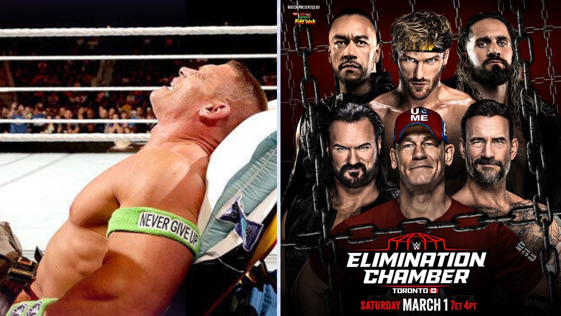 John Cena might not win at WWE Elimination Chamber Toronto [Credit: WWE.com &amp; WWE on X]