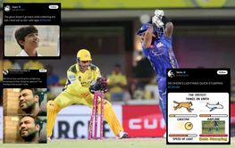 "The Skyfall ft. MSD" - Social media goes berserk as MS Dhoni pulls off 0.12s stumping to dismiss Suryakumar Yadav in CSK vs MI clash of IPL 2025