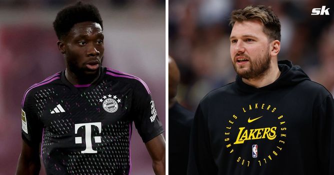 Alphonso Davies responds when asked if he was joining Real Madrid by NBA superstar Luka Doncic