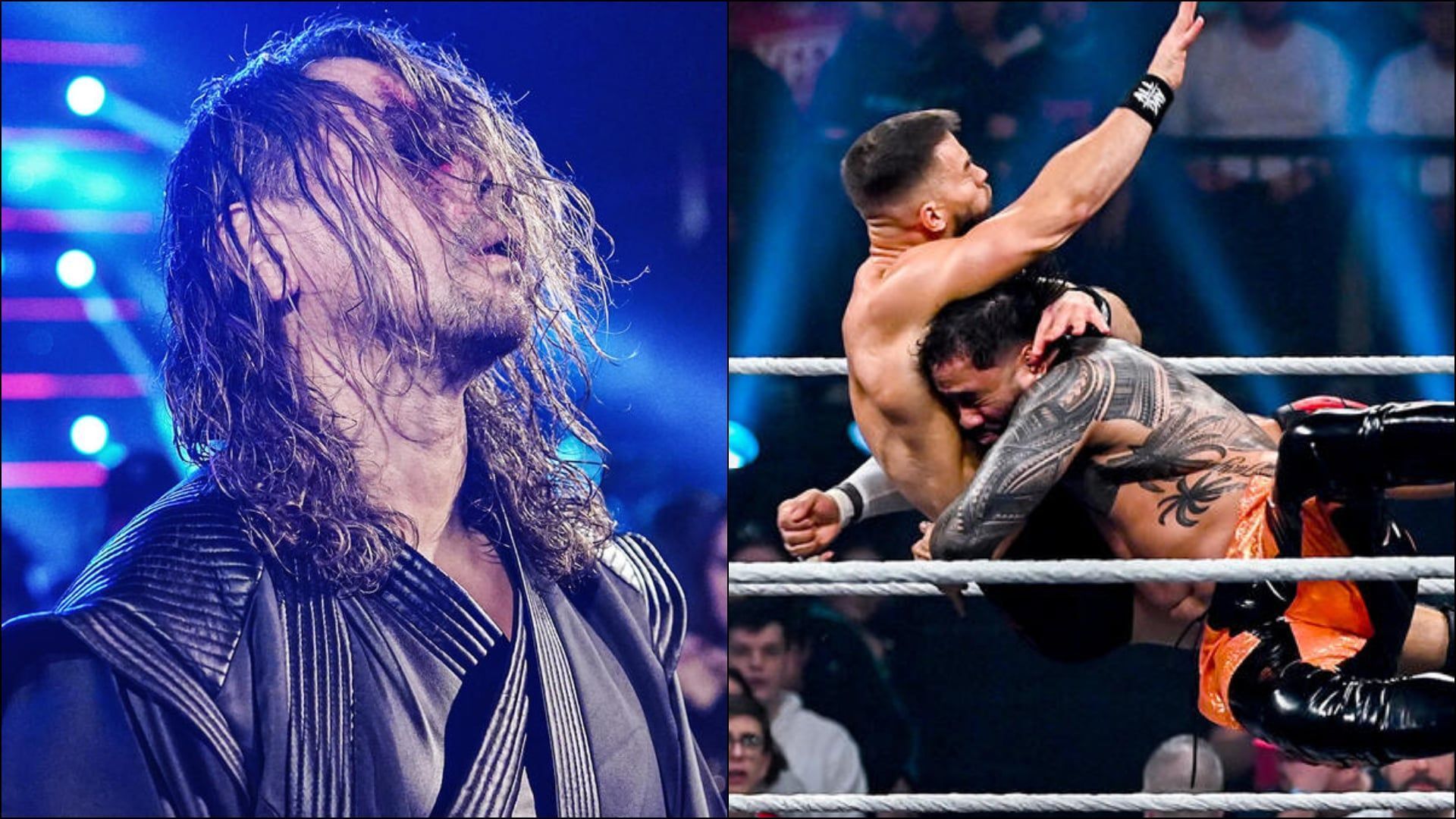 Shinsuke Nakamura (L) Austin Theory (R) (Image credits: wwe.com)