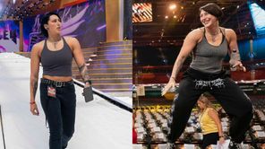 Rhea Ripley steals female star's accessory after taking her out at WWE live event