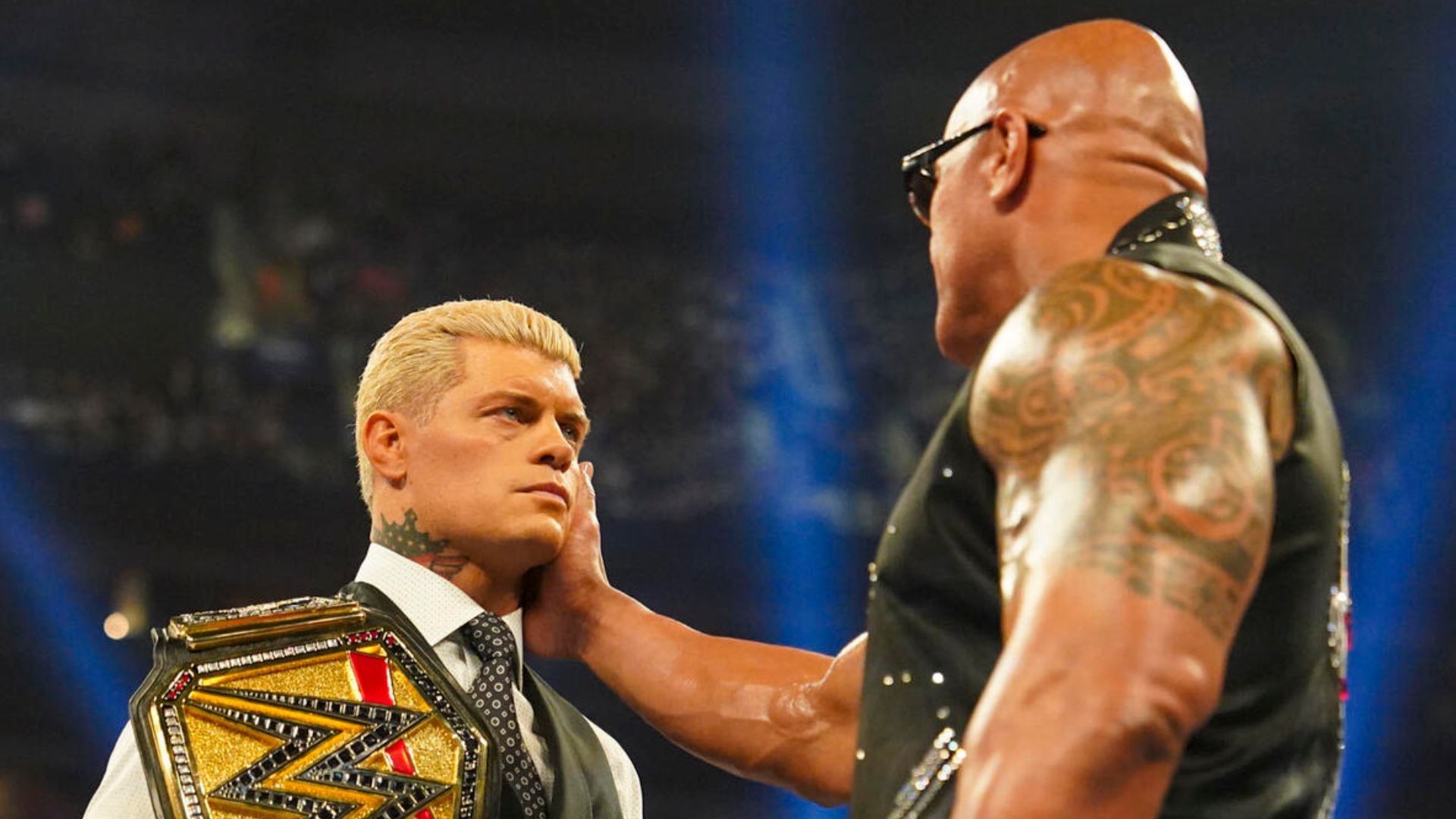 Cody Rhodes and The Rock at WWE Elimination Chamber 2025! [Image credit: WWE.com]