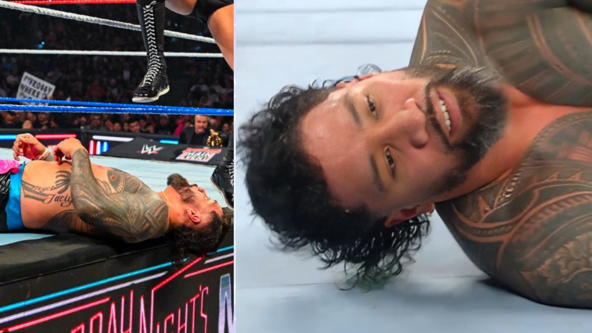 Jey Uso was blindsided by a pair of former tag team champions [Image credits: WWE.com]