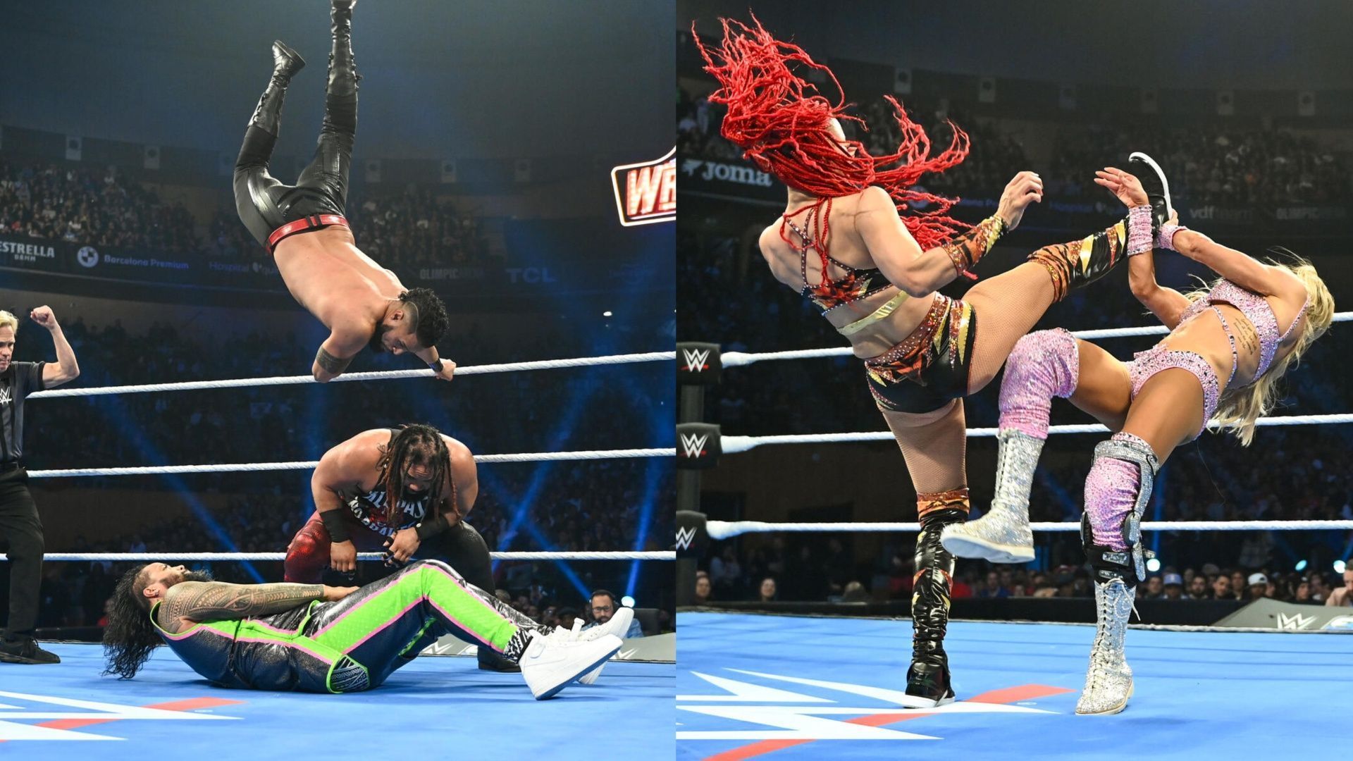 Some stills from WWE SmackDown this week (Images via WWE.com).