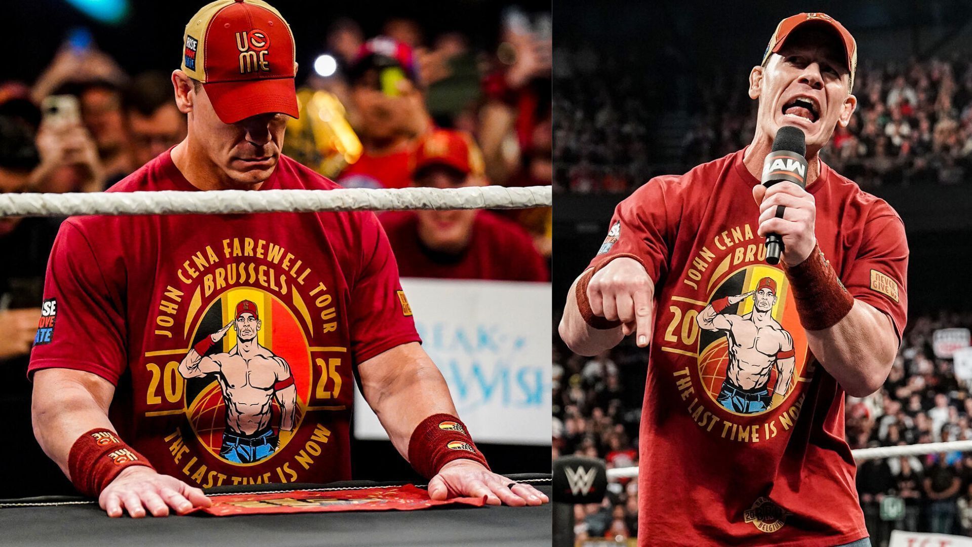 Cena appeared on last night