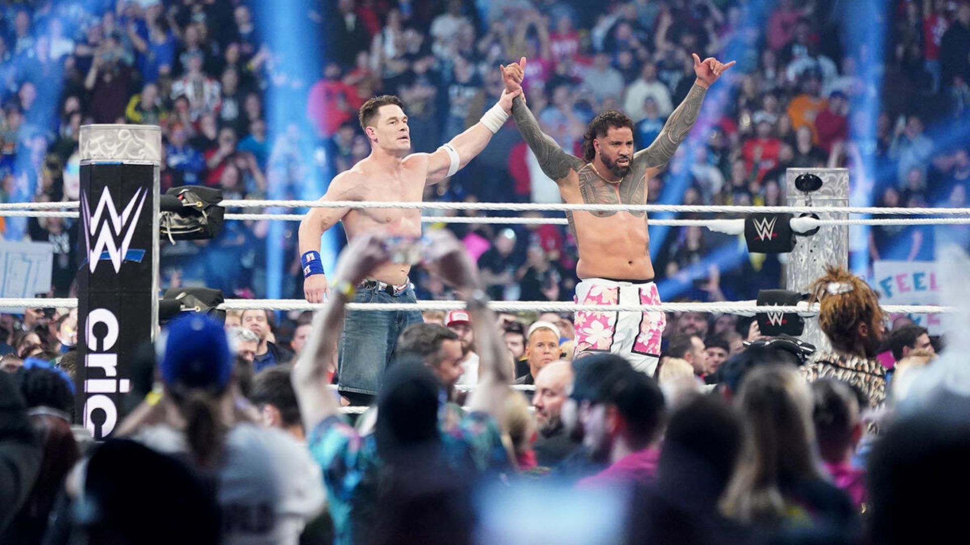 The 2025 Royal Rumble was about Jey Uso&#039;s story and not John Cena&#039;s story. (Image Credit: WWE.com).