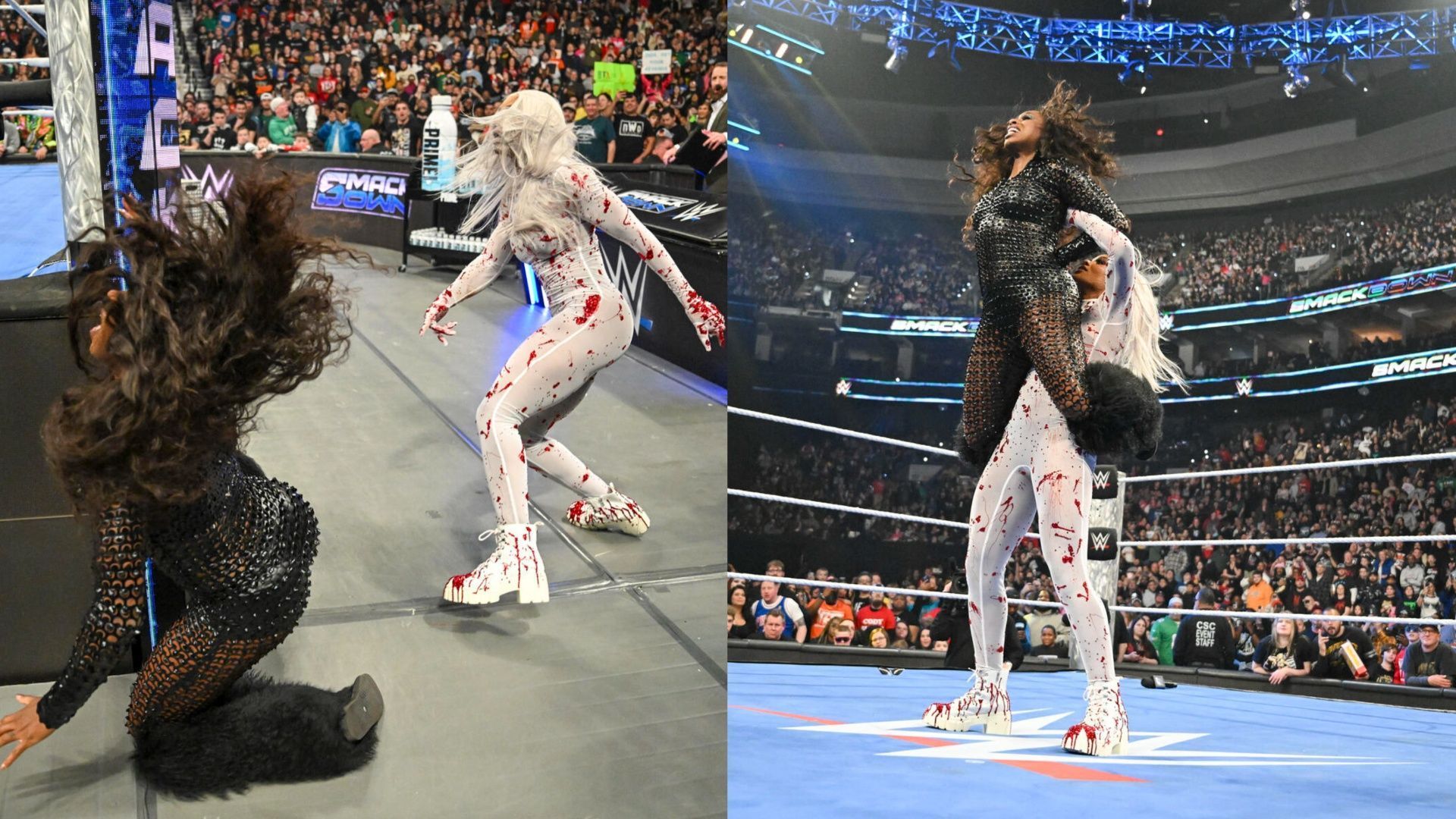 Jade Cargill attacked Naomi last week on WWE SmackDown (Image via WWE.com).