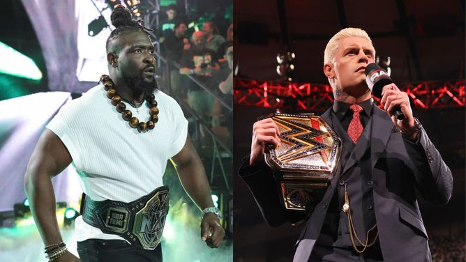 Oba Femi sends a four-word message to Cody Rhodes after his major announcement on WWE RAW
