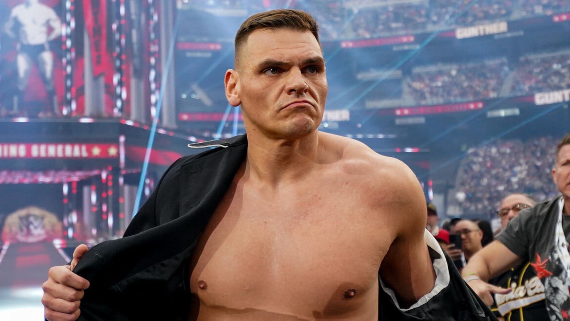 Gunther at WrestleMania 41! [Image credit: WWE.com]