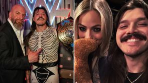 Liv Morgan reacts after Dominik Mysterio wins the IC Title at WrestleMania 41
